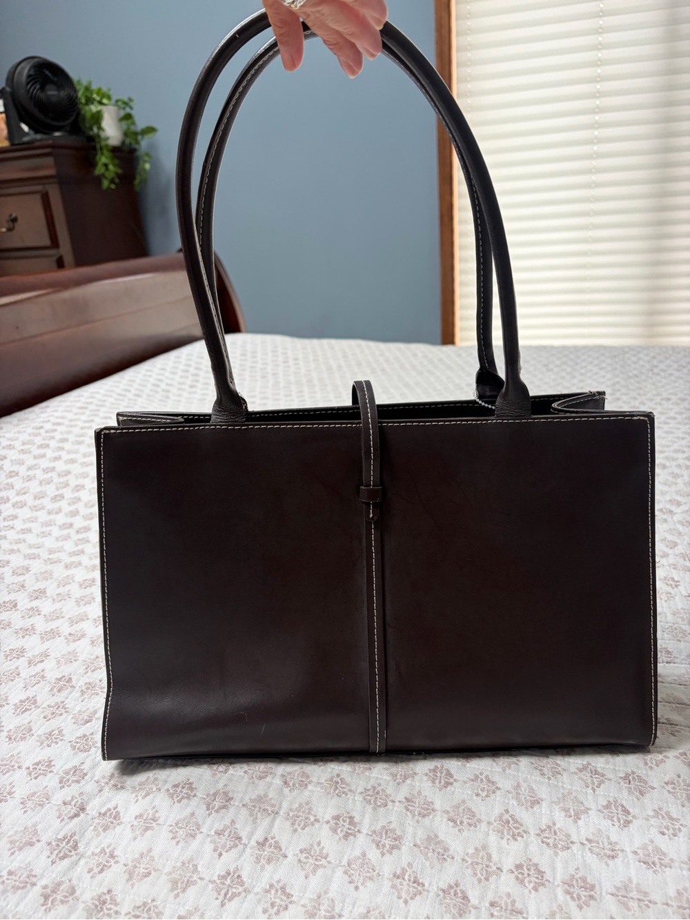 Vintage Wilson Classic Brown Leather Tote Bag